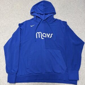 Dallas Mavericks Sweatshirt Mens XL Blue NBA Basketball Nike Pullover Hoodie